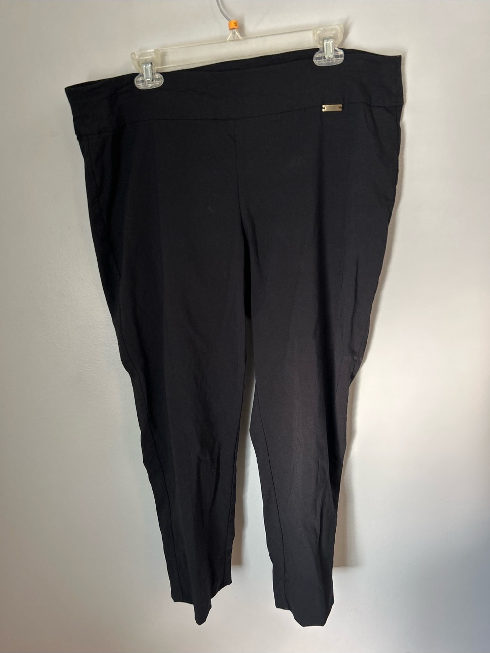 INC International Concepts Black Slim Pull-On Pants